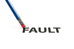 erasing the word fault